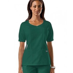 O.T DRESS GREEN ROUND NECK FEMALE